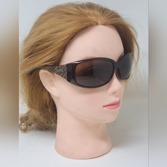 Gucci Sunglasses Monogram Wrap Brown Unisex GG3032/N/S  61-16-115 - Picture 3 of 14